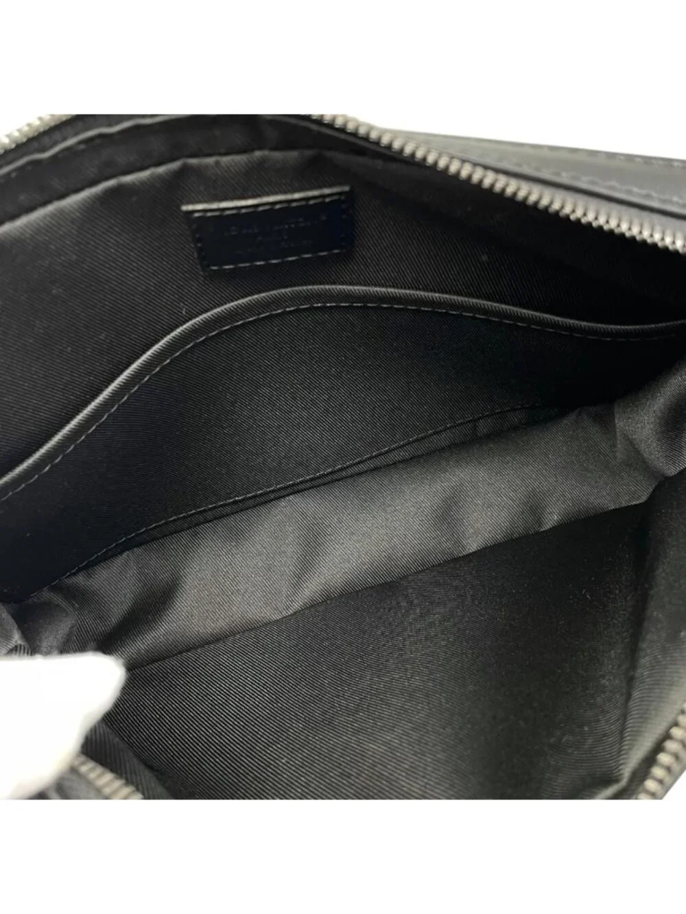 Louis Vuitton Shoulder Bag Trio Messenger Monogram Eclipse Reverse Black Gray